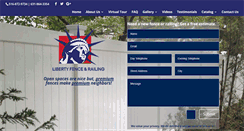 Desktop Screenshot of libertyfence.com
